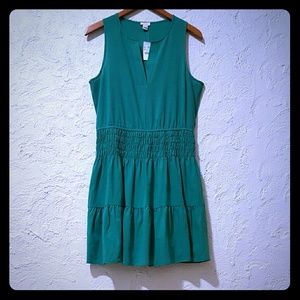 J Crew NWT sleeveless dress green size 6